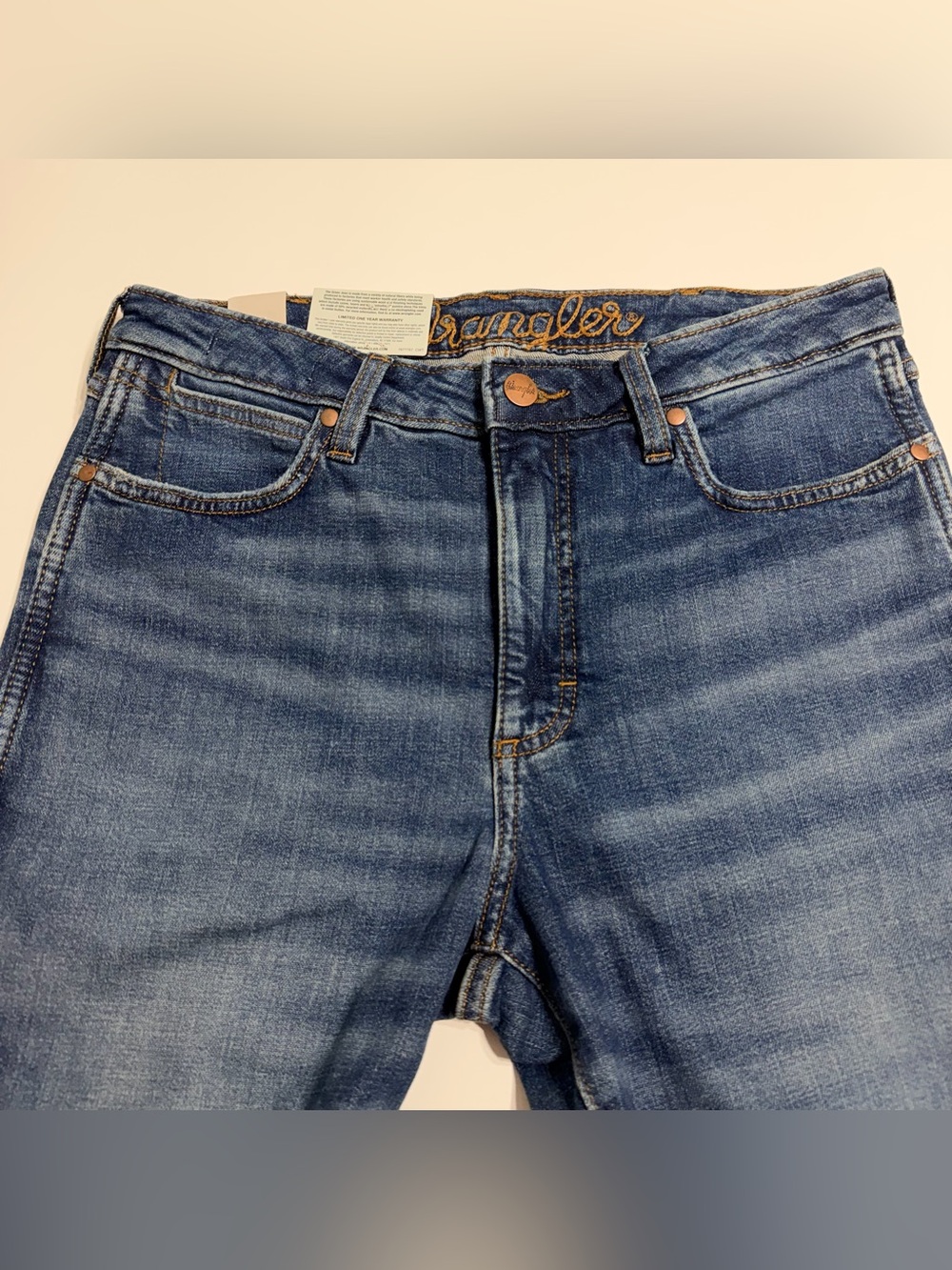 Wrangler Retro Green Jean Trumpet Flare Jeans 30x36 Tall Paige Western NWT - Picture 5 of 16